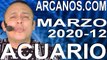 ACUARIO MARZO 2020 ARCANOS.COM - Horóscopo 15 al 21 de marzo de 2020 - Semana 12