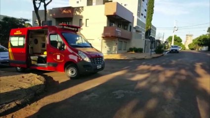 Jovem com ferimento na cabeça é socorrido na região central