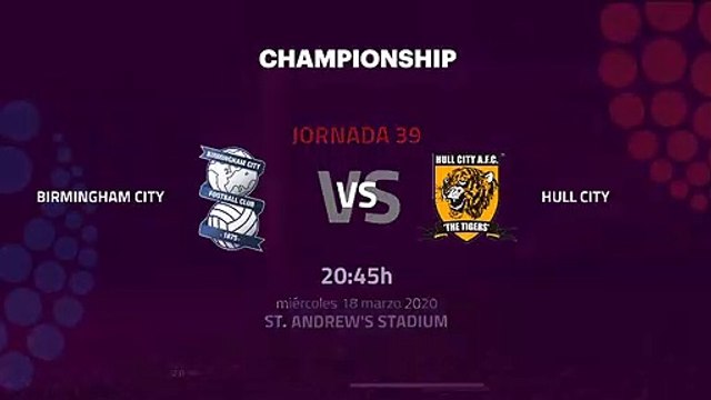 Previa partido entre Birmingham City y Hull City Jornada 39 Championship