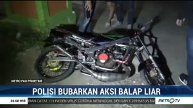 Polisi Bubarkan Aksi Balap Liar di Makassar, 5 Motor Diamankan