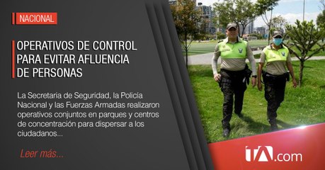 Operativos de control para evitar afluencia de personas