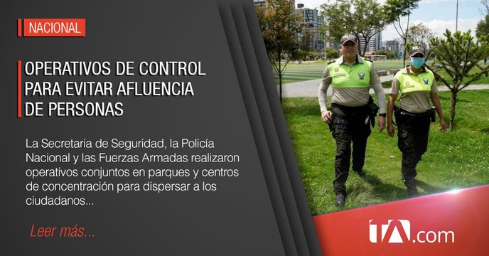 Operativos de control para evitar afluencia de personas