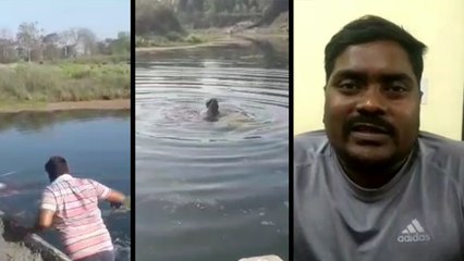 कुशीनगर: जान की बाजी लगा नदी में कूद SDM ने पकड़ी बालू लदी नाव