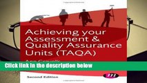 Achieving Your Taqassessment   Quality a (Further Education and Skills)  Review