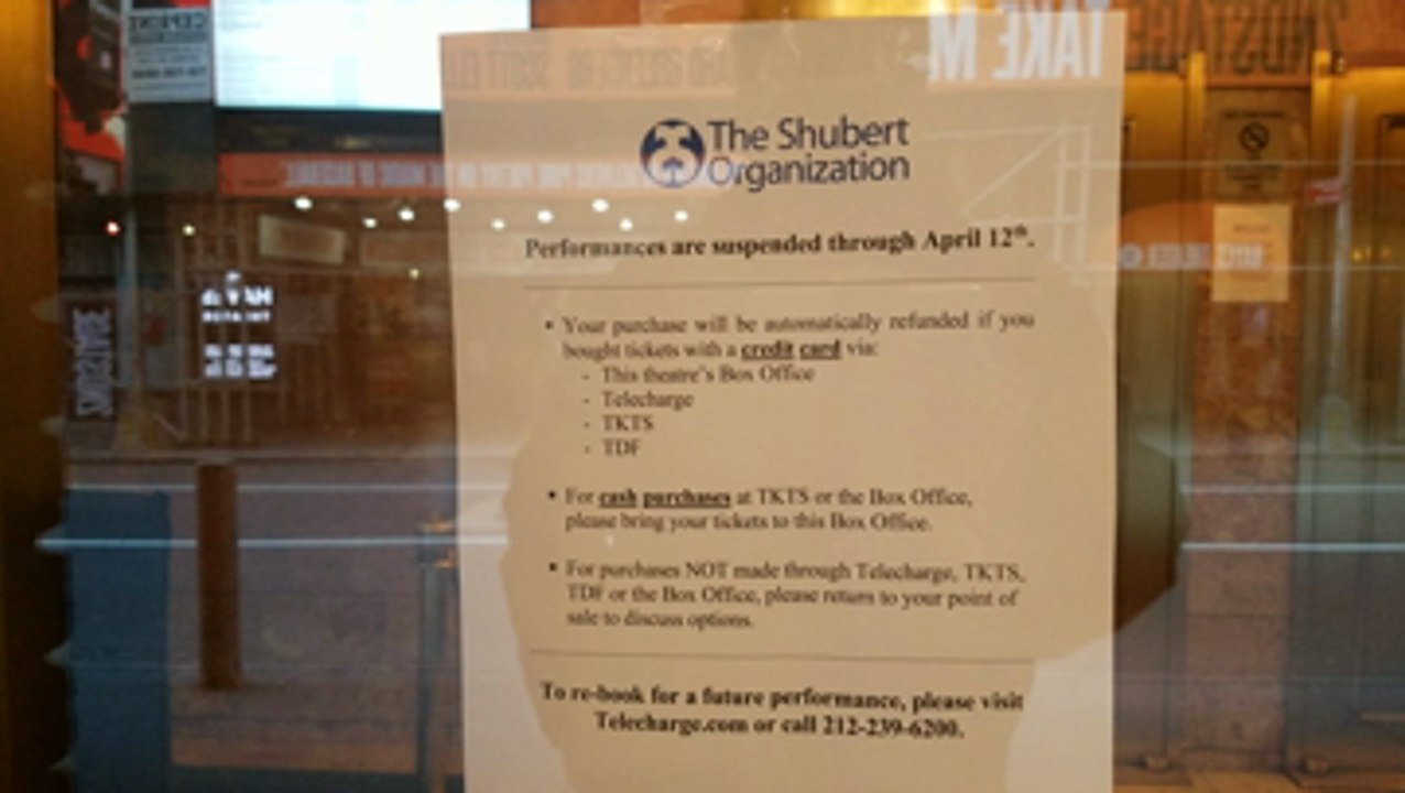 Broadway closed during social distancing