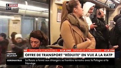 VIRUS - Vive inquiétude dans les transports en raison de la proximité et des contacts