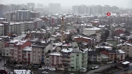 Sivas'ta Mart ayında kar sürprizi