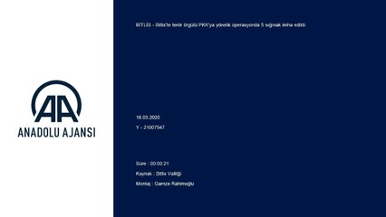 Terör operasyonunda 5 sığınak imha edildi - BİTLİS