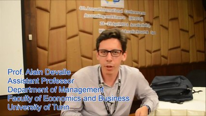 Prof. Alain Devalle at AF Conference 2014 by GSTF