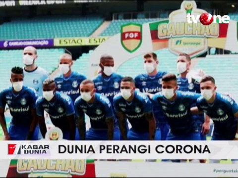 Protes Liga tetap Digelar, Pemain Brasil Pakai Masker