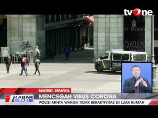 Cegah Corona, Polisi Spanyol Sidak Warga Kembali ke Rumah