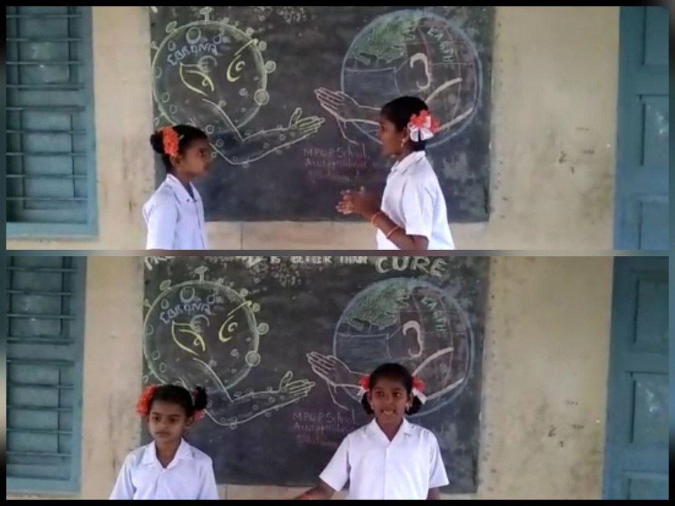 Governament School kids Awareness Act On Corona Virus