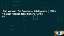 Full version  On Emotional Intelligence (HBR's 10 Must Reads)  Best Sellers Rank : #2