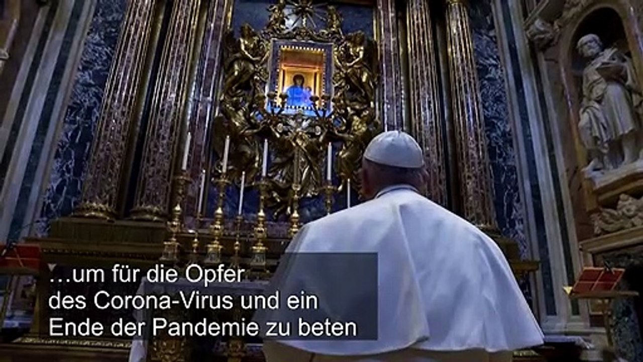 Papst betet für ein Ende der Corona-Pandemie