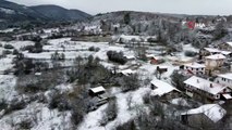 Karabük’te yüksek kesimler beyaz örtüye büründü