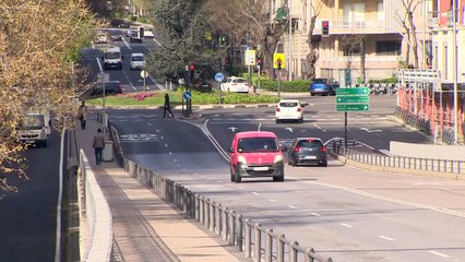 La Castellana amanece este lunes sin apenas tráfico