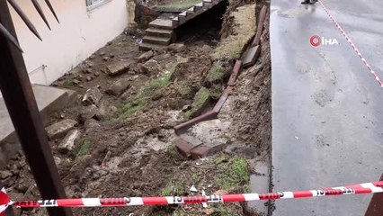 Çocuklar öngördü, yağış sonrası yıkıldı