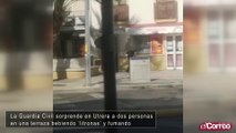 La Guardia Civil sorprende en Utrera a dos personas en una terraza bebiendo ‘litronas’ y fumando