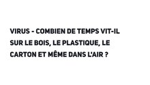 Combien de temps vit-il sur le bois, le plastique, le carton et même dans l'air ?