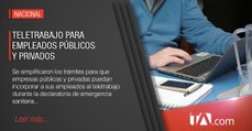 Teletrabajo para empleados públicos y privados