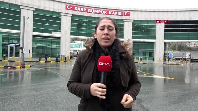 ARTVİN Sarp Sınır Kapısı'nda 10 kilometrelik TIR kuyruğu