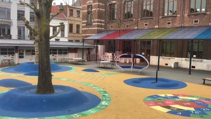 Les écoles vides à Bruxelles: les enfants restent à la maison