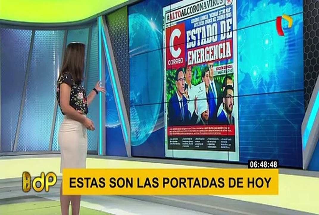 Estado de emergencia en las portadas de diarios...