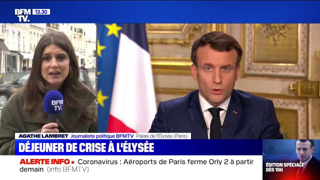 Virus: déjeuner de crise à l'Élysée pour envisager de nouvelles mesures