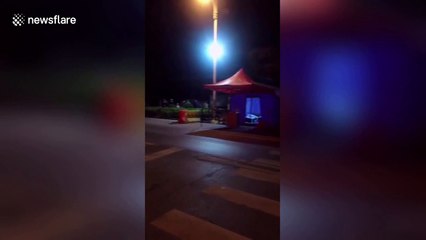 Hubei citizens set off fireworks to celebrate their lives reverting back to normal