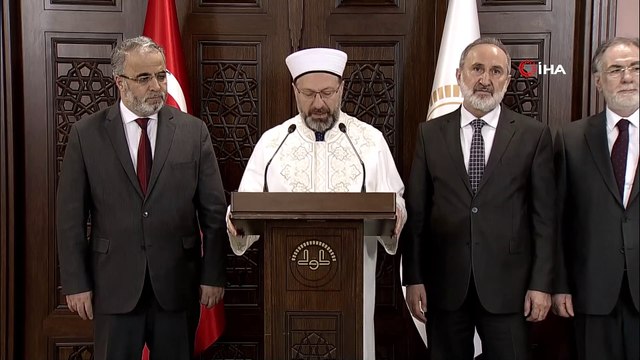 Diyanet İşleri Başkanı Görmez: 'Koronavirüs tehlikesi ortadan kalkıncaya kadar cuma namazı başta olmak üzere cemaatle namaza ara verilmesi gerekli hale gelmiştir'