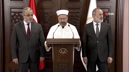 Diyanet İşleri Başkanı Görmez: "Koronavirüs tehlikesi ortadan kalkıncaya kadar cuma namazı başta...