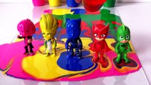 pjmasks Wrong Heads, Learn Colors with Pj Masks Painting Oddbods Beads Surprise Toys