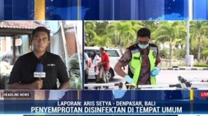 Pemprov Bali Lakukan Penyemprotan Disinfektan di Tempat Umum