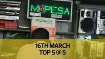 Top 5 @ 5: Safaricom waives M-Pesa transaction fees, Igathe returns to Equity, Cleanshelf to refund customers