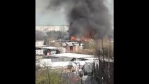 Aftermath of a fire at a pigeon cree in Corporation Road, Hendon