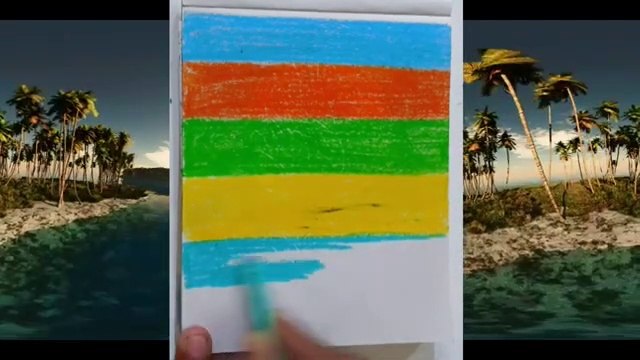 How to draw a beautiful landscape in Scratching Technique//Scratching//Step by step