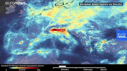 Uydu görüntüleri, koronavirüs nedeniyle İtalya'da hava kirliliğinin azaldığını gösteriyor