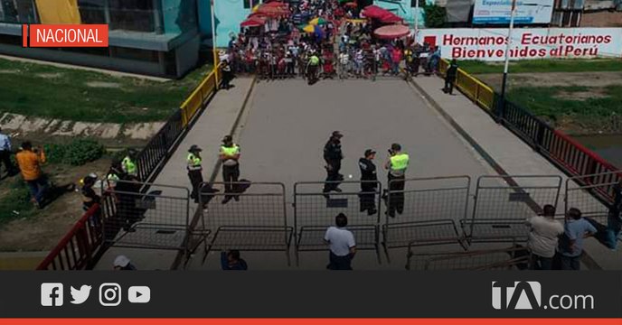 Cerrado el cruce fronterizo de Huaquillas