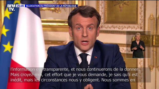 Nous sommes en guerre Emmanuel Macron demande la mobilisation générale pour lutter contre l'épidémie de coronavirus