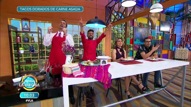 ¡Deliciosos tacos dorados de carne asada! | Venga La Alegría