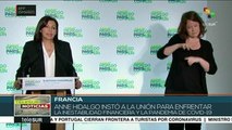 Candidata Anne Hidalgo pide a opositores cerrar filas ante Covid-19