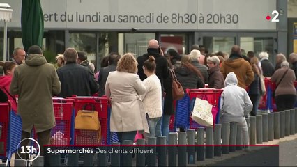 Coronavirus : les supermarchés face à l’affluence des consommateurs