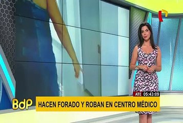 Ate: hacen forado y roban centro médico