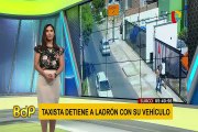 Surco: taxista cerró paso a ladrón y logró que serenos lo intervengan