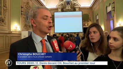 TOURS 2020 E. Denis devant CH. Bouchet au premier tour