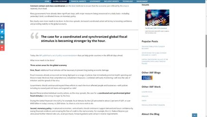 IMF 총재 "1조 달러 대출 여력"...적극적 재정·통화정책 촉구 / YTN