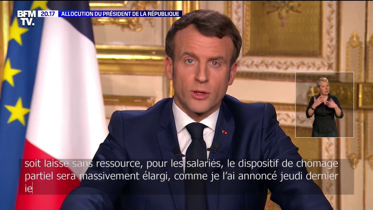 Emmanuel macron: "les factures d'eau, de gaz, d'électricité ainsi que les loyers seront suspendus"