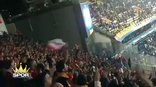 Galatasaray taraftarının galibiyet sevinci