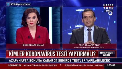 Koronavirüs Bilim Kurulu Üyesi Alpay Azap: Henüz sokağa çıkma yasağına ihtiyacımız yok”