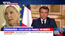 Marine Le Pen juge que les annonces d'Emmanuel Macron n'ont pas été 